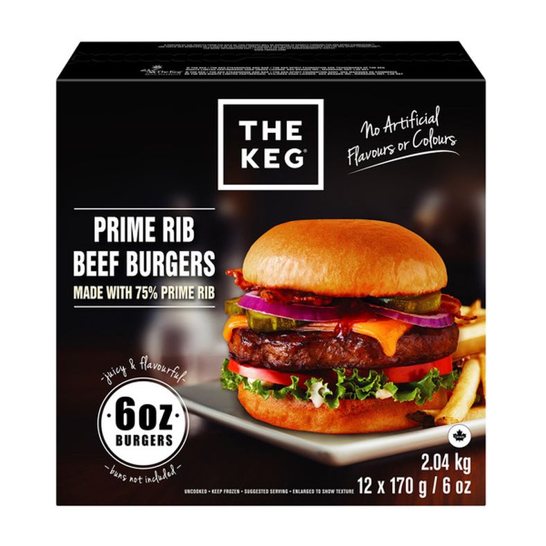 The Keg Frozen Prime Rib Burger