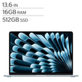 Apple MacBook Air Laptop, Apple M5 Chip, 16 GB RAM, 512 GB SSD - Sky Blue, English