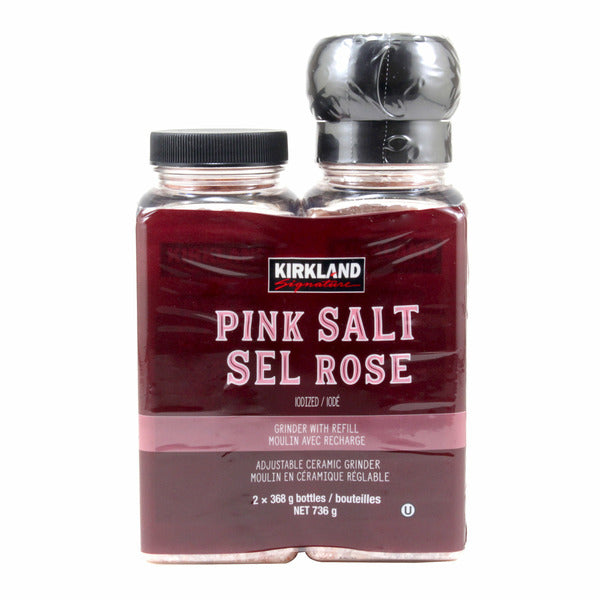 Kirkland Signature Pink Salt With Grinder & Refill