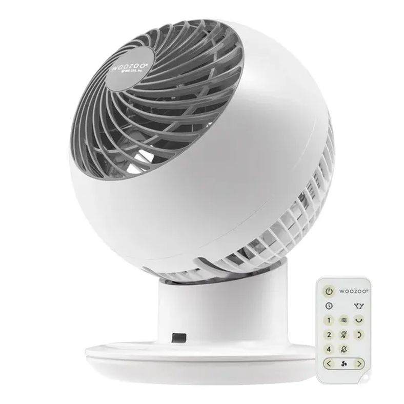 WOOZOO 5 Speed Oscillating Air Circulator Fan With Remote