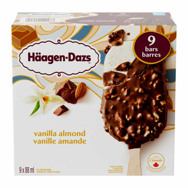 Haagen-Dazs Almond Vanilla Ice Cream Bars