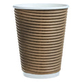 Café Express 12-Ounce Brown Ripple Hot Cups & Lid