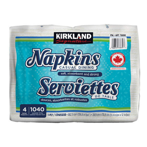Kirkland Signature 1-Ply Casual Dining Napkins