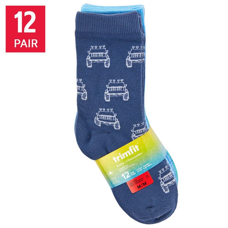 Trimfit Boys' Socks, 12-Pack
