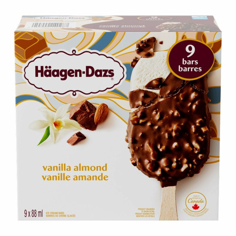 Haagen-Dazs Almond Vanilla Ice Cream Bars