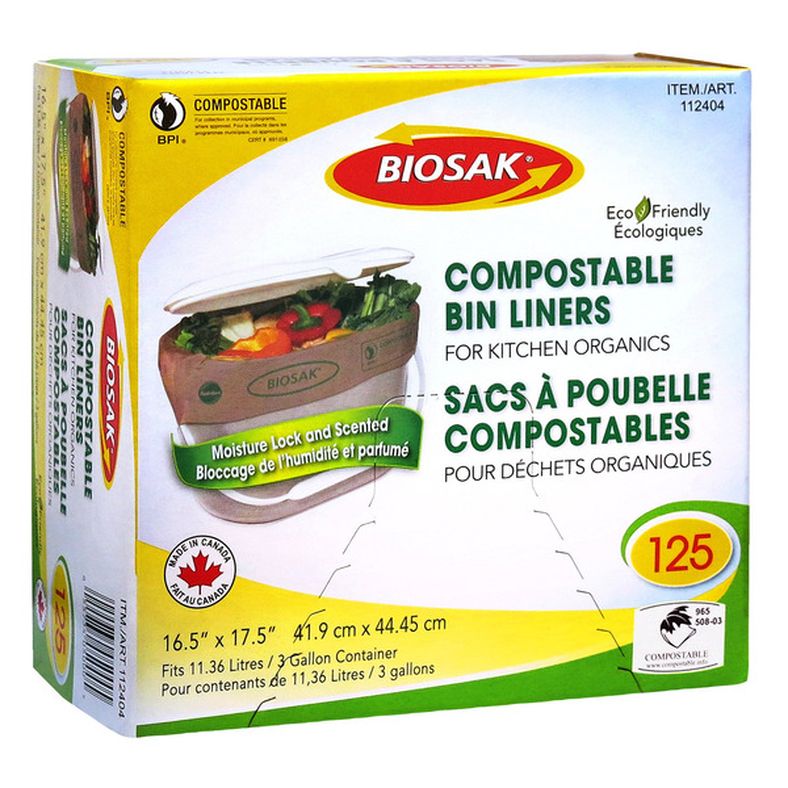 Biosak Compostable Kitchen Bin Liners