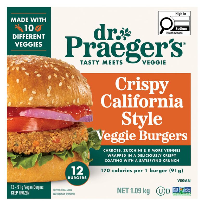 Dr. Praeger's Crispy California Style Veggie Burgers