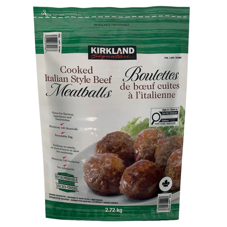 Kirkland Signature Frozen Italian-Style Meatballs