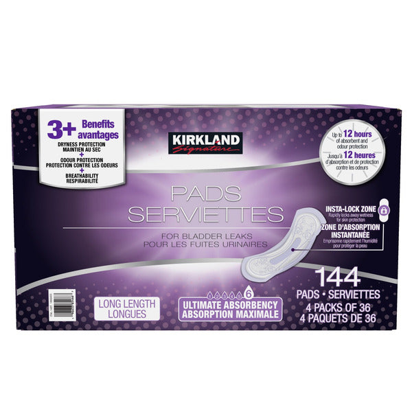 Kirkland Signature Long Incontinence Pads