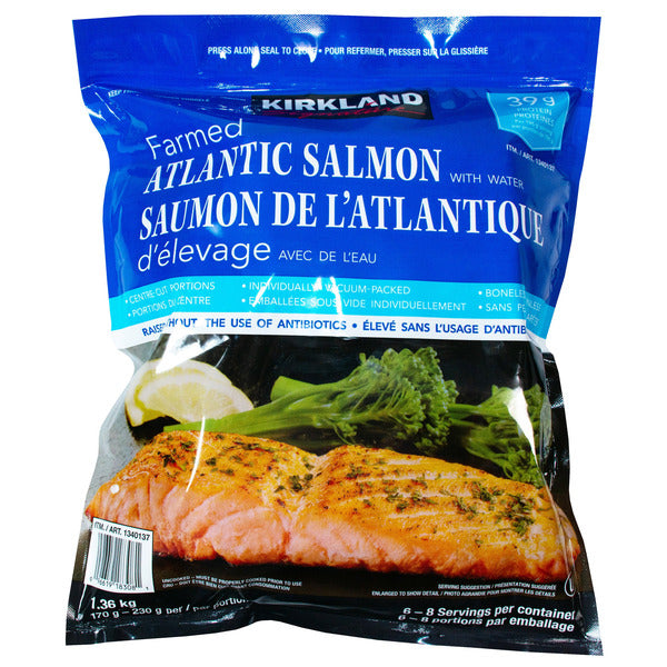 Kirkland Signature Antibiotic Free Atlantic Salmon