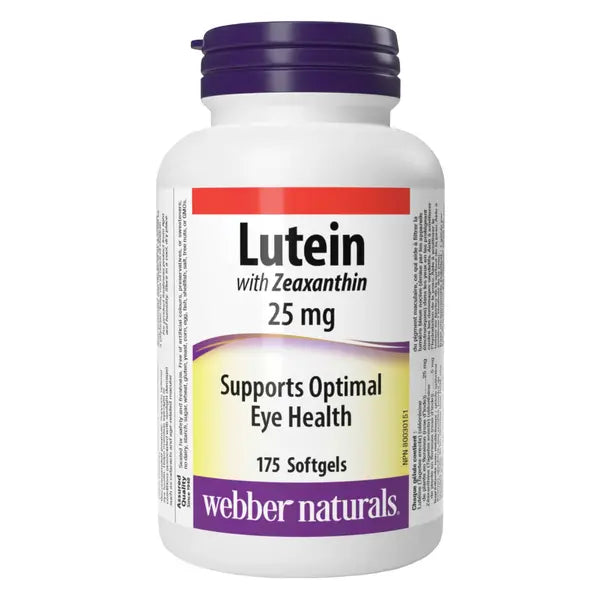 Webber Naturals Extra Strength 25mg Lutein Supplement