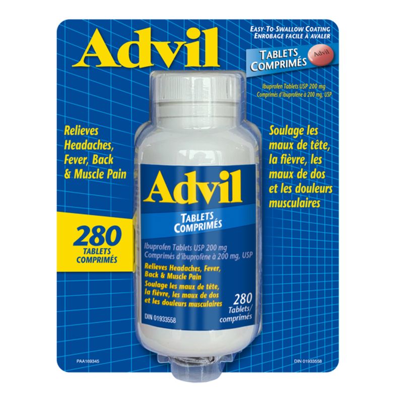 Advil 200mg Ibuprofen, Pain Reliever Tablets