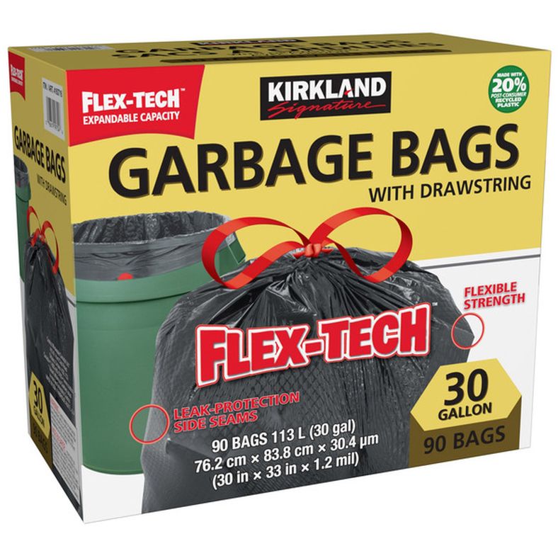 Kirkland Signature Drawstring Garbage Bags