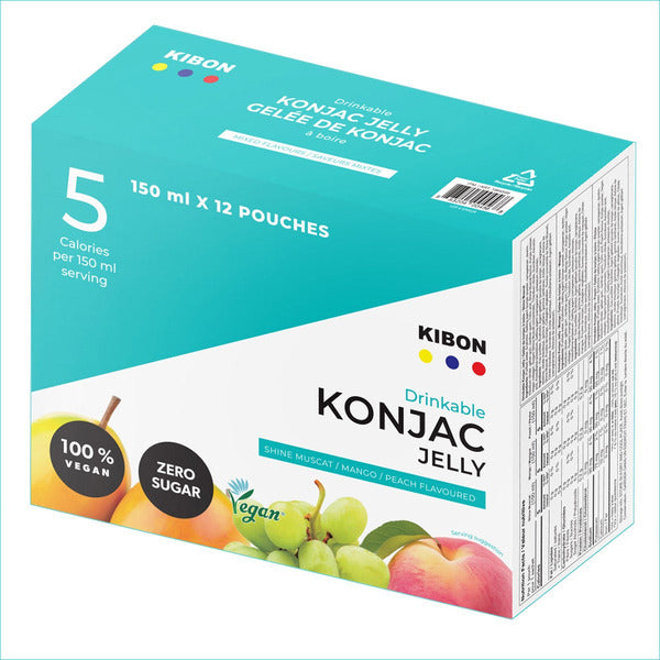 Kibon - Gelée de Konjac Variété, 12 × 150 ml
