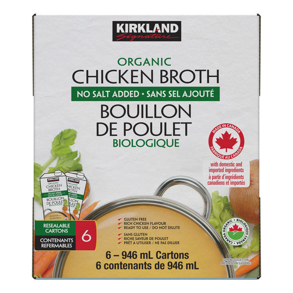 Kirkland Signature Organic Chicken Broth