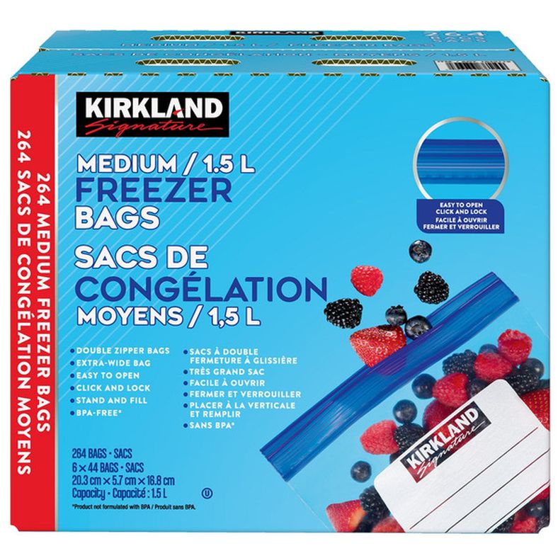 Kirkland Signature Freezer Bags, Medium