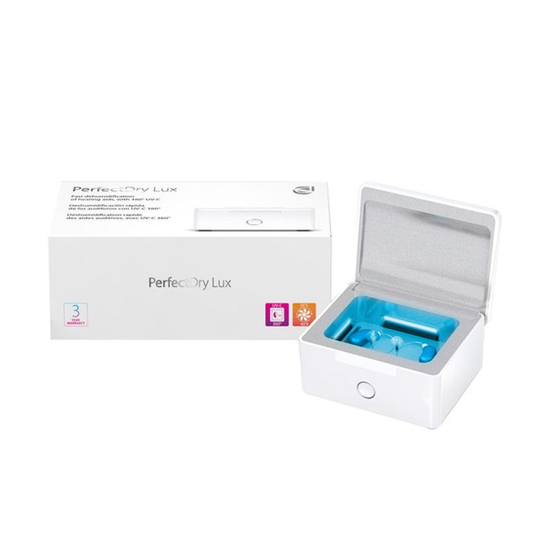 PerfectDry Lux Hearing Aid Cleaner & UVC Dehumidifier