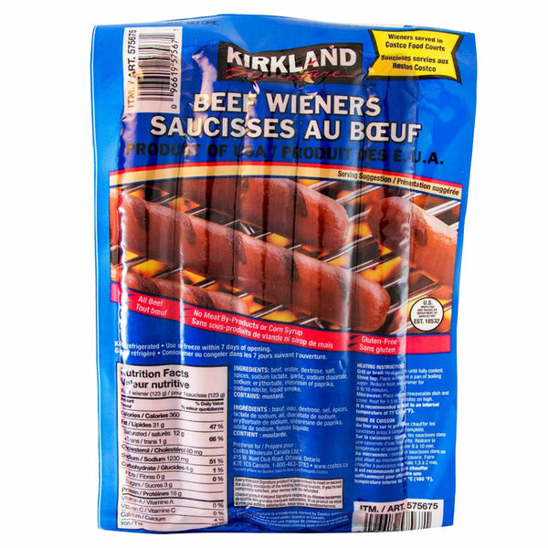 Kirkland Signature Beef Wieners