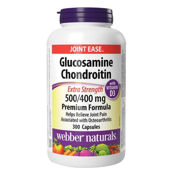 Webber Naturals Extra-Strength Glucosamine Chondroitin Sulfate Capsules