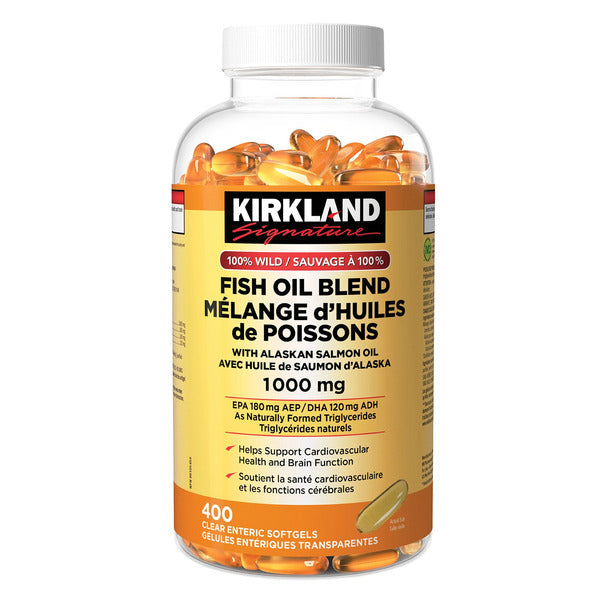 Kirkland Signature 100% Wild Fish Oil Blend Softgels